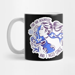 Aquarius Hand Drawn Mug